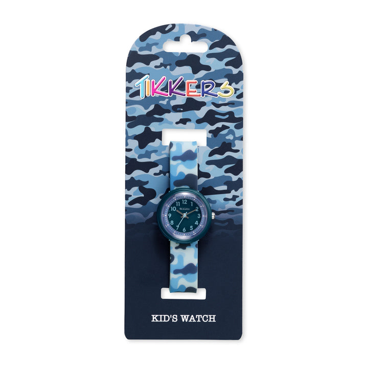 Tikkers Blue Camo Silicone Strap