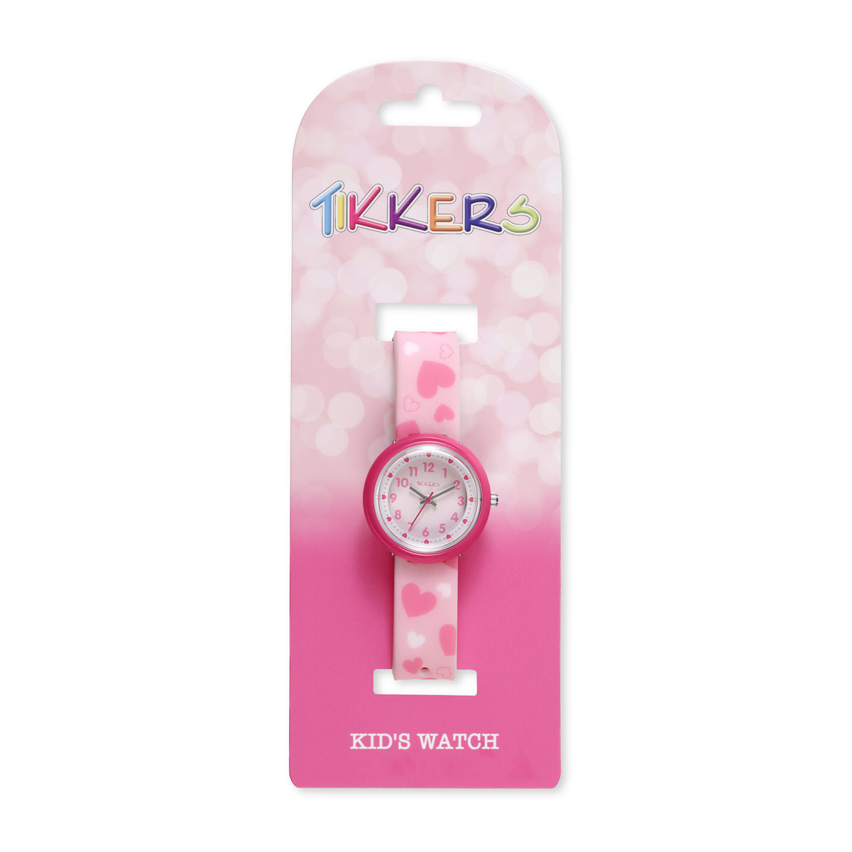 Tikkers Pink Hearts Silicone Strap