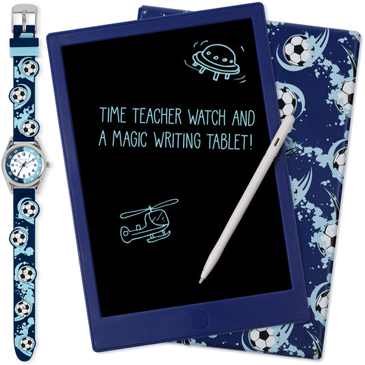 Tikkers 3D Football Watch and Writing Pad Set
