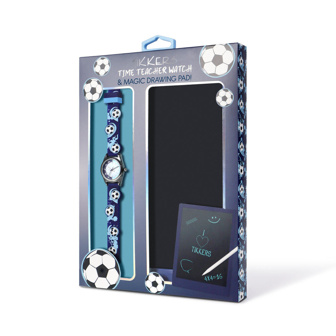 Tikkers 3D Football Watch and Writing Pad Set