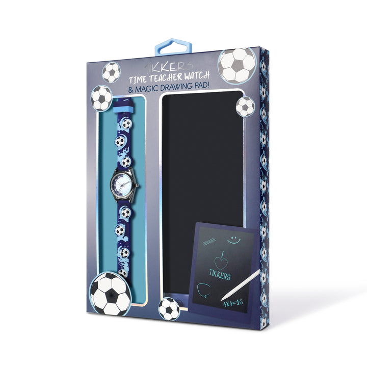 Tikkers 3D Football Watch and Writing Pad Set