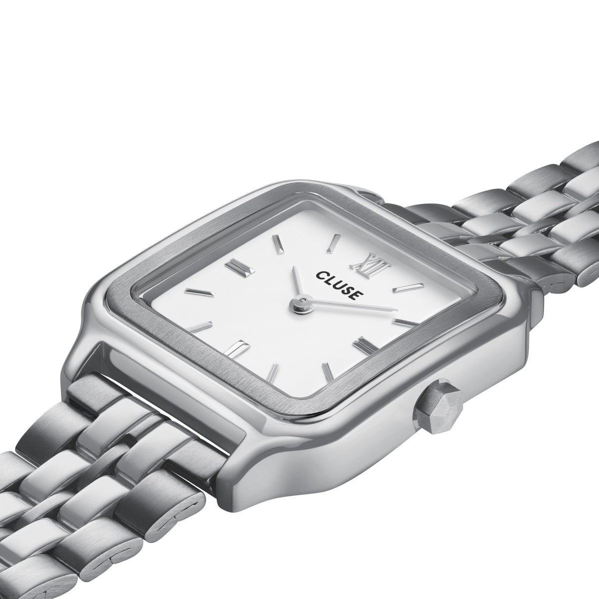 CLUSE Gracieuse Silver Link & Eleve Silver Tennis Bracelet Gift Set
