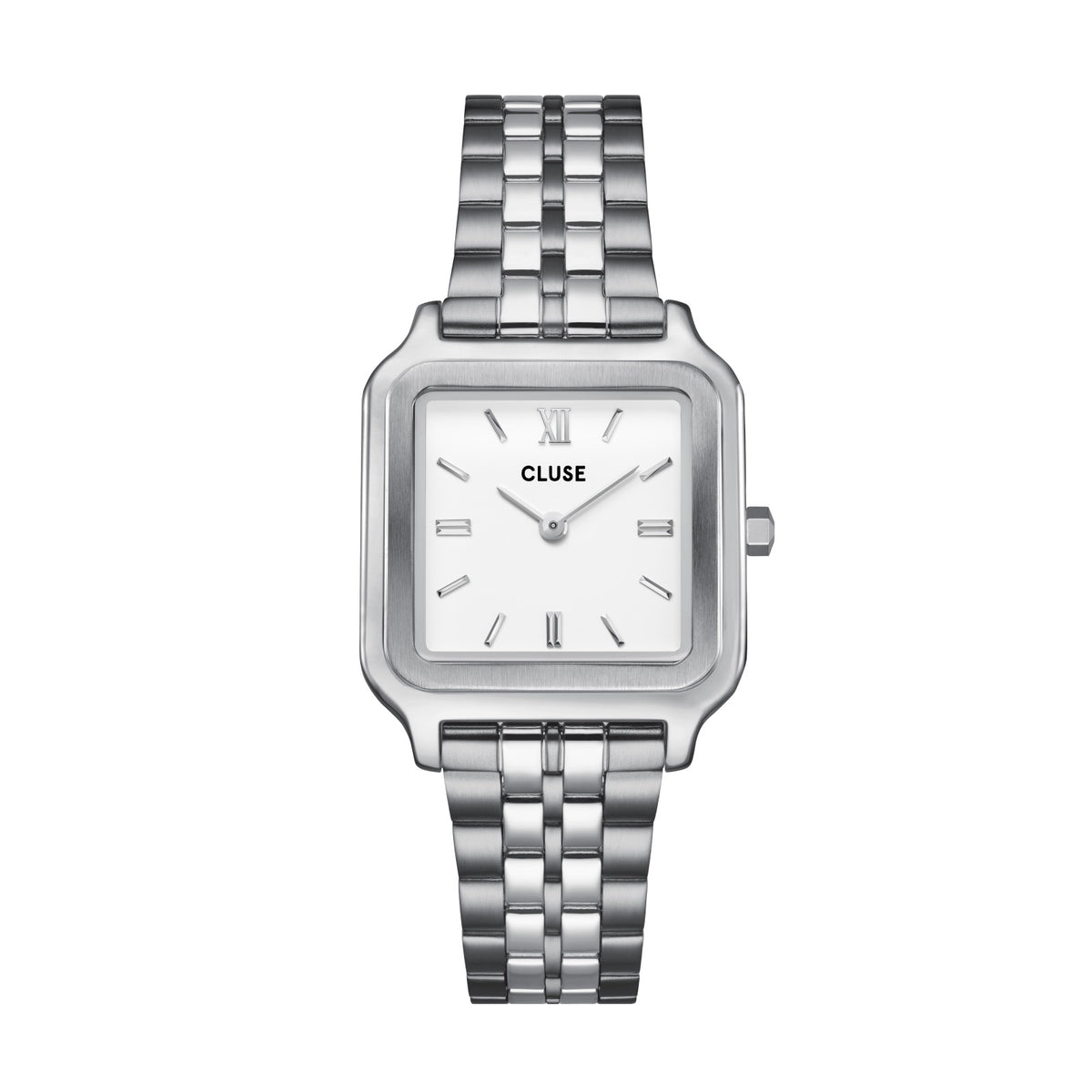 CLUSE Gracieuse Silver Link & Eleve Silver Tennis Bracelet Gift Set