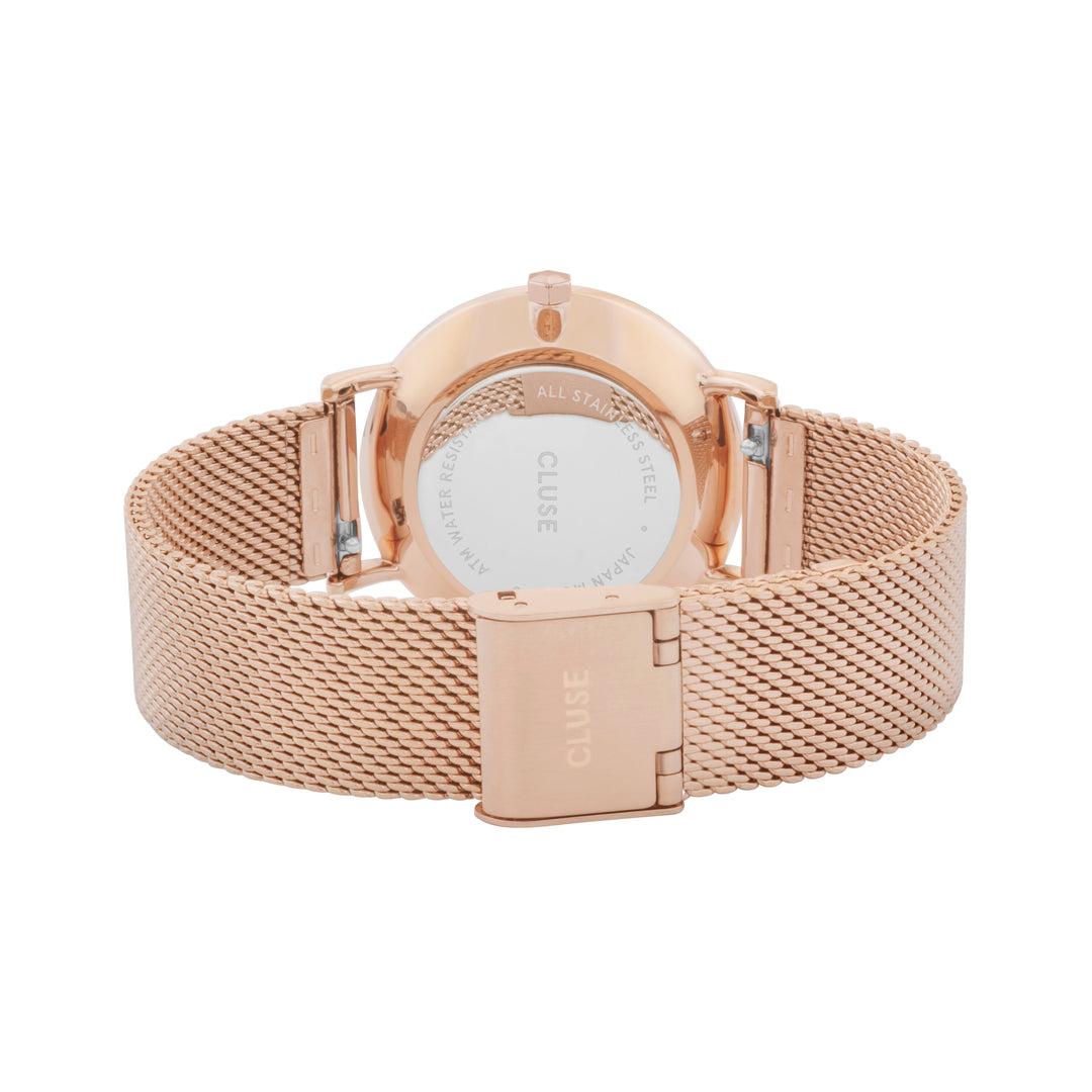 CLUSE Minuit Mesh Rose Gold/White CW0101203001