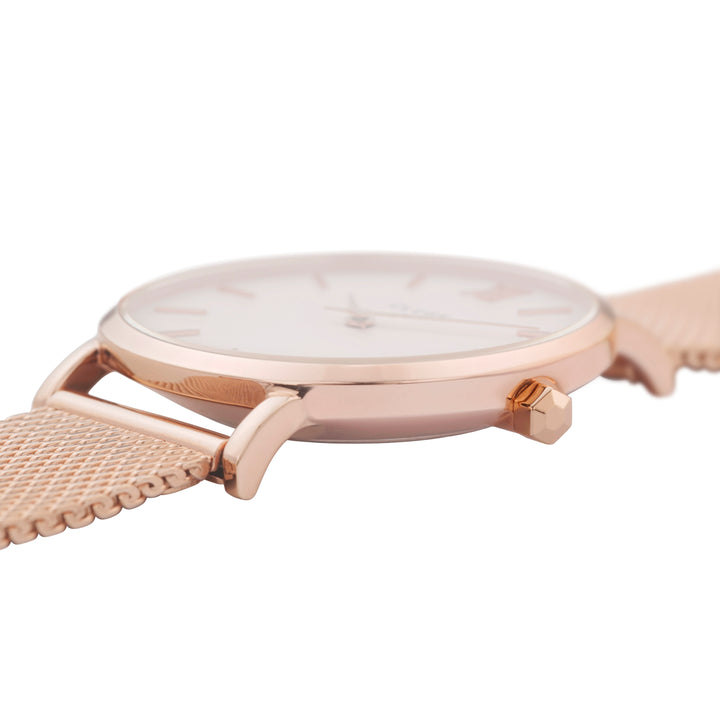 CLUSE Minuit Mesh Rose Gold/White CW0101203001