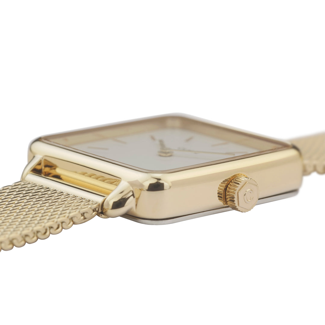 CLUSE La Tetragone Gold Mesh / White CW0101207002