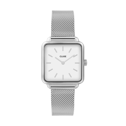 CLUSE La Tetragone Silver Mesh / White CW0101207003