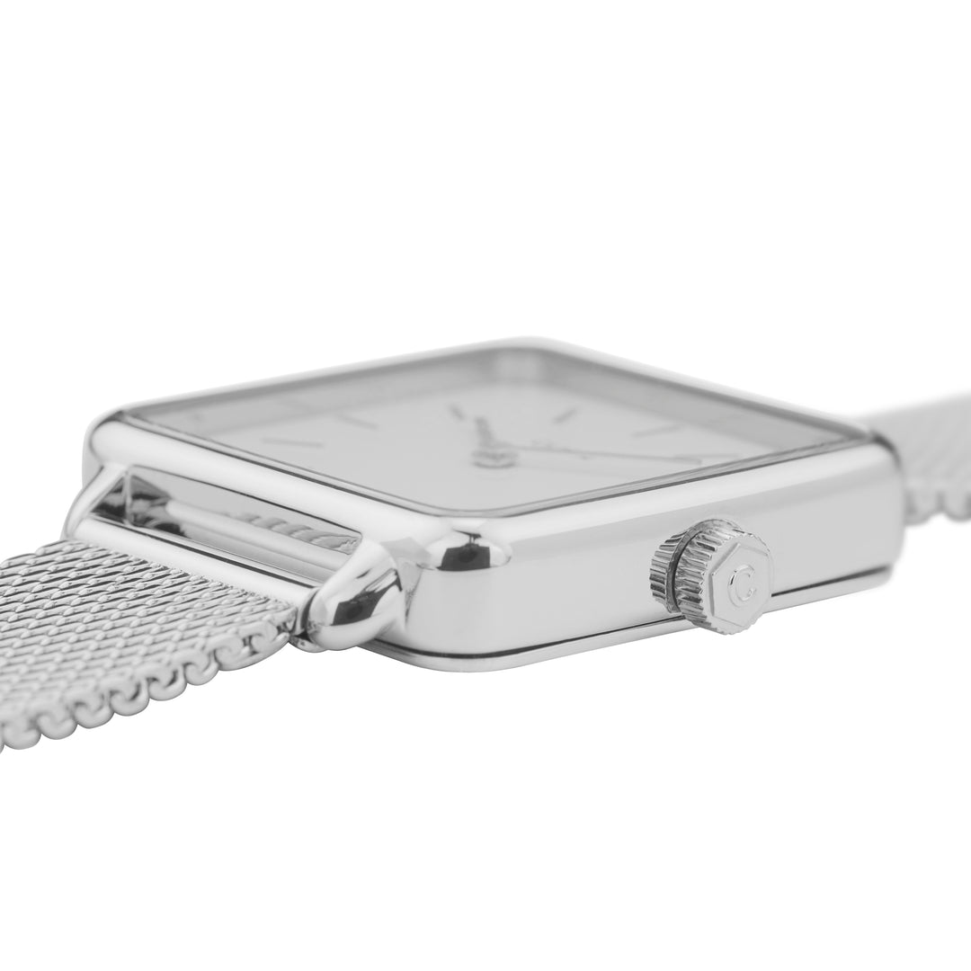CLUSE La Tetragone Silver Mesh / White CW0101207003