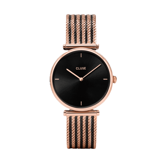 CLUSE Triomphe Mesh Bicolour Rose Gold Black /Black CW0101208005