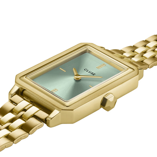 CLUSE Fluette Sage Green/Gold Link