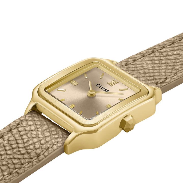 CLUSE Gracieuse Petite Double Leather Rugby Tan/Gold