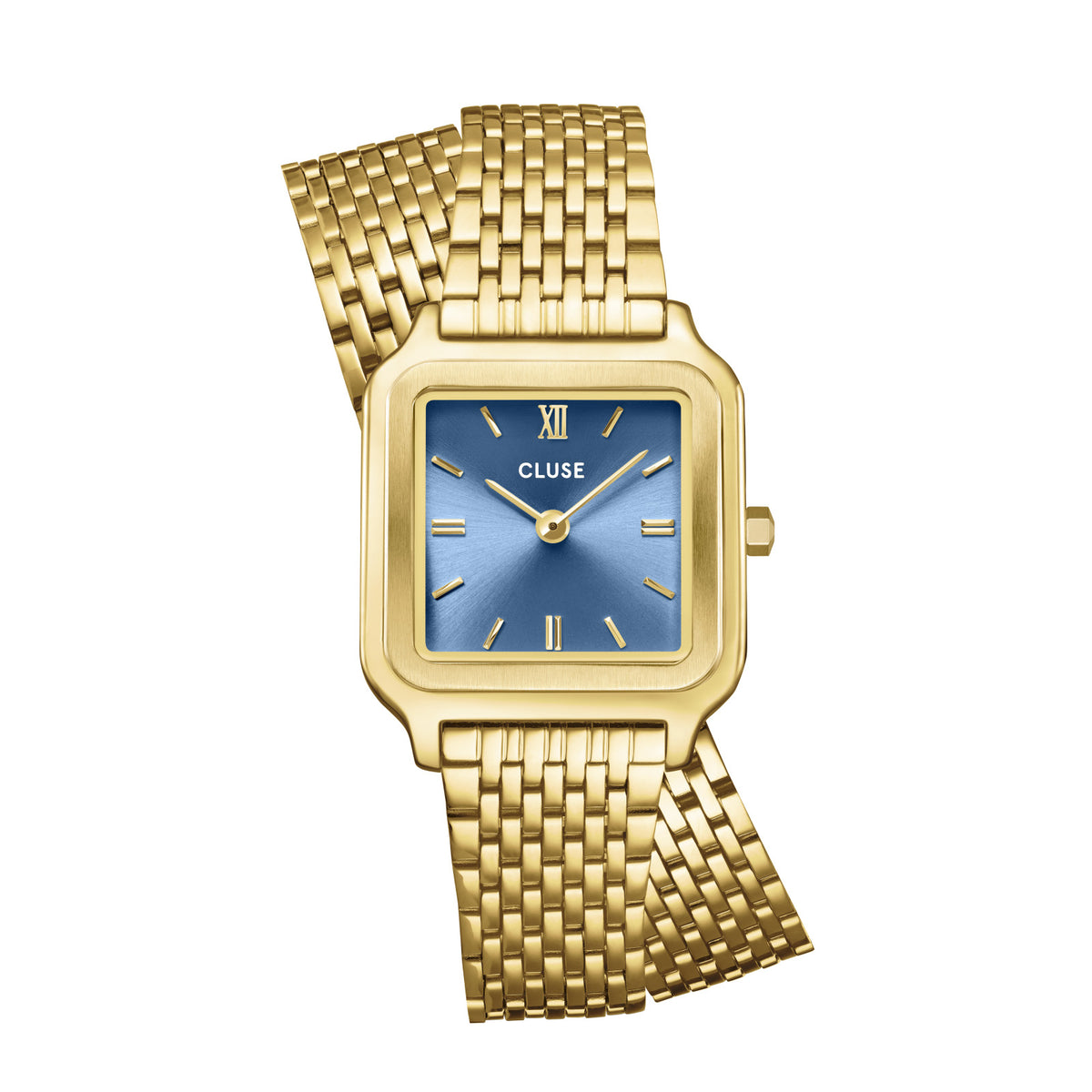 CLUSE Gracieuse Petite Double Steel Gold/Kyanite Blue