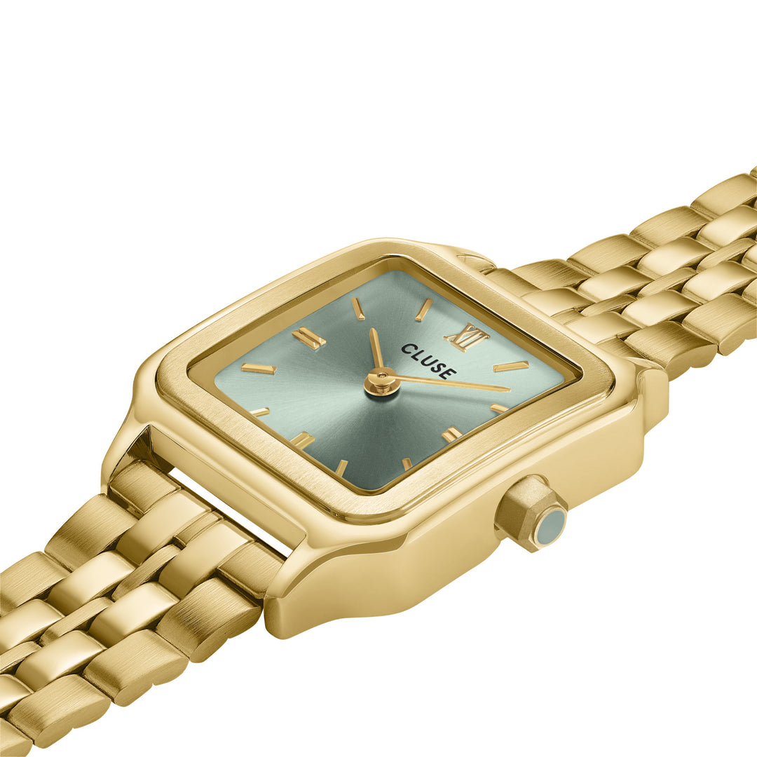 CLUSE Gracieuse Petite Watch Sage Green/Gold Link