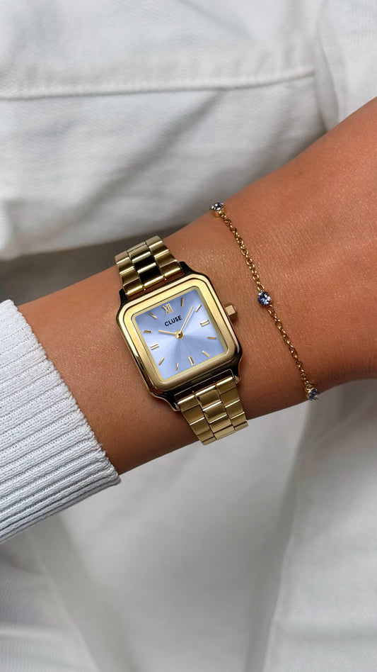 CLUSE Gracieuse Petite Watch Frosted Lilac/Gold Link