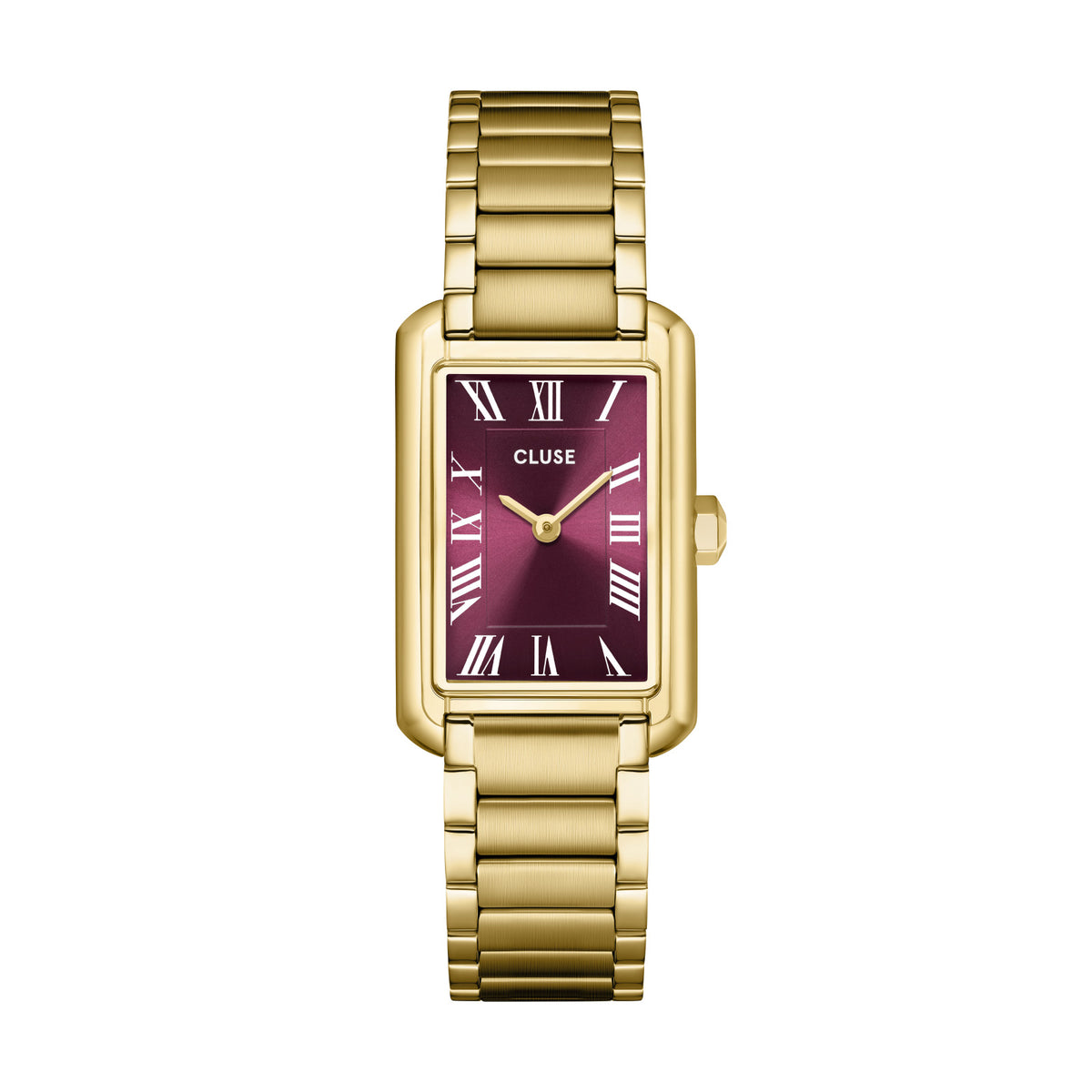 CLUSE Belisenna Wine/Gold Link Watch CW15004