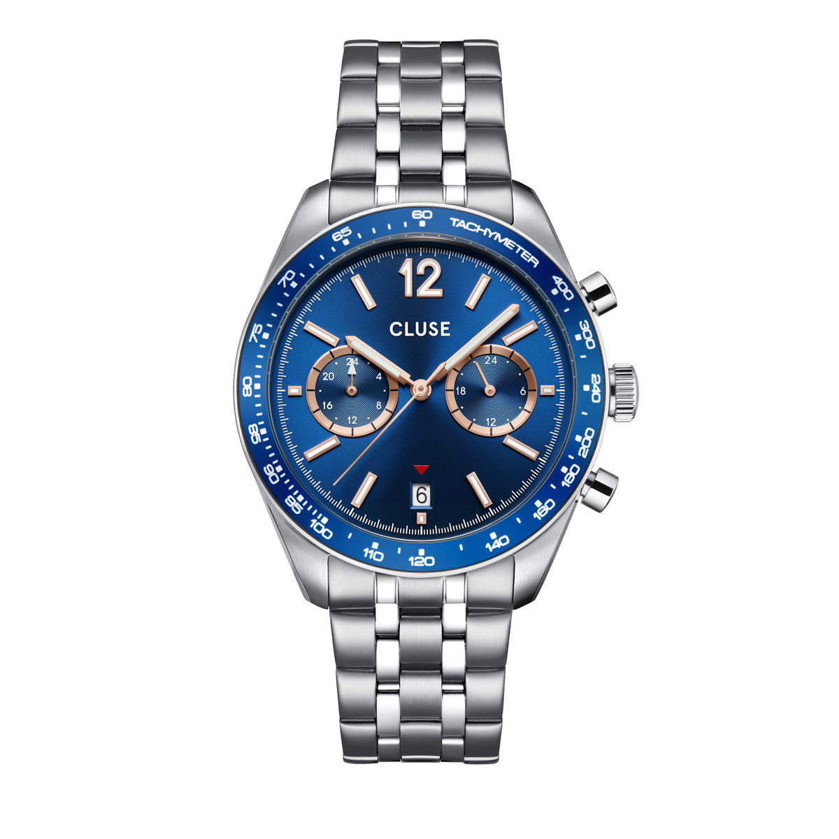 CLUSE Aravis Dual Timer Blue/Steel Watch CW25601