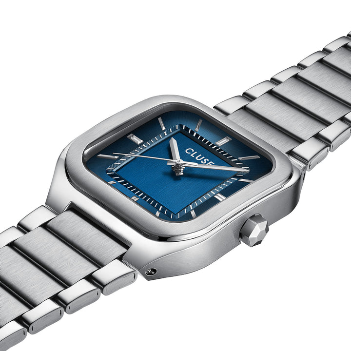 CLUSE Quadrus Blue/Steel Watch CW25701