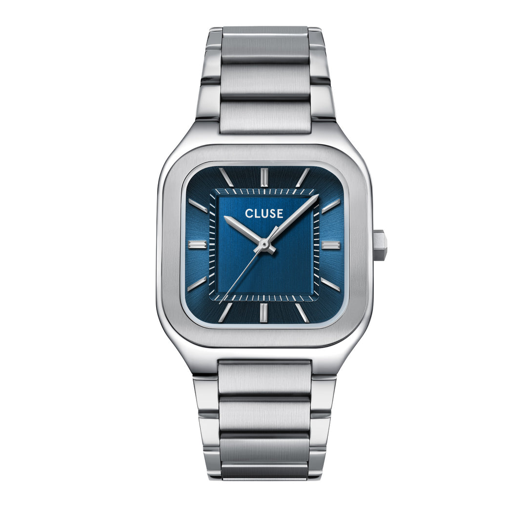 CLUSE Quadrus Blue/Steel Watch CW25701