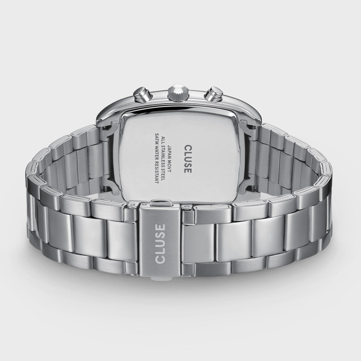 CLUSE Quartaut Chrono Silver Blue/Silver Link