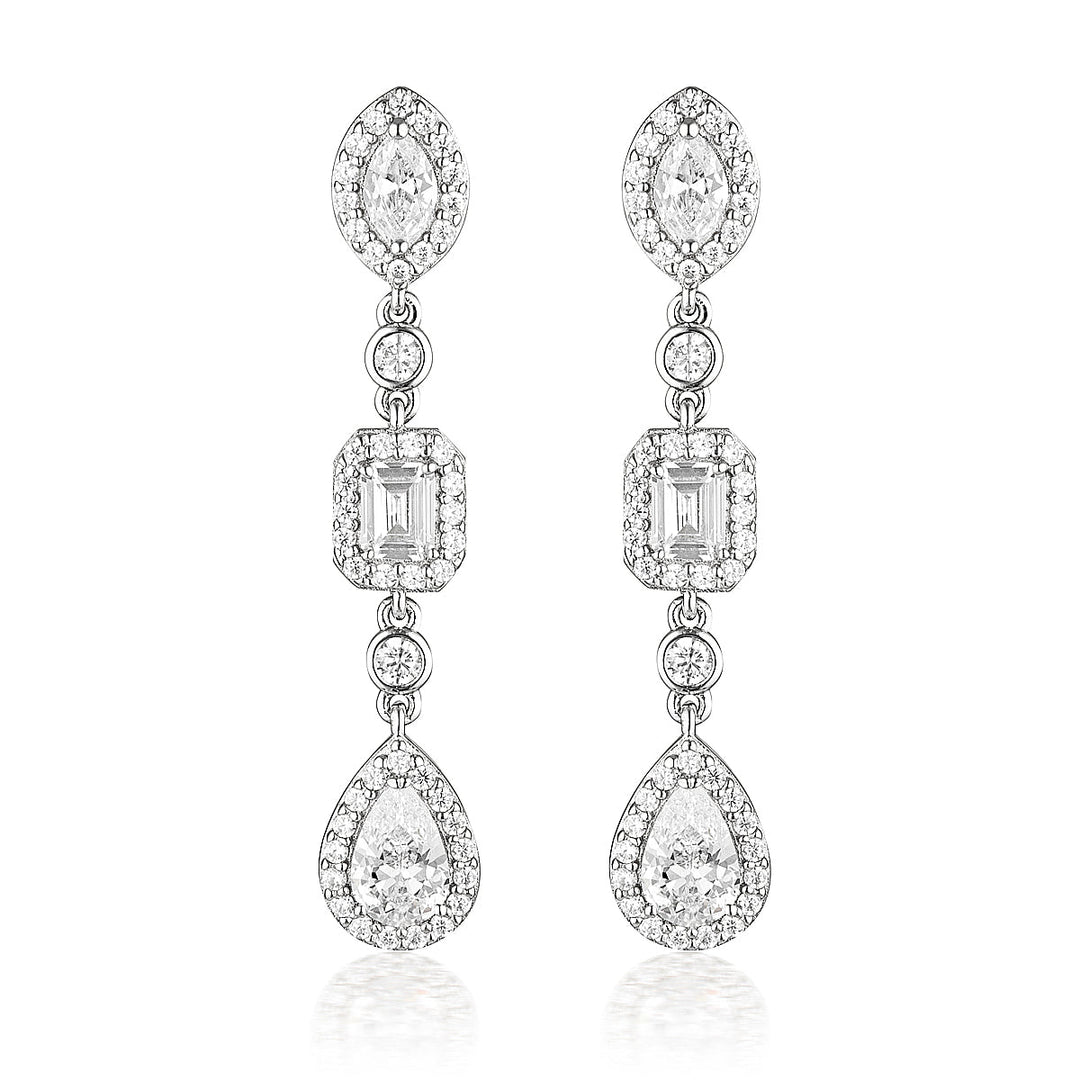 SUMMER SORBET PINA COLADA EARRINGS SILVER