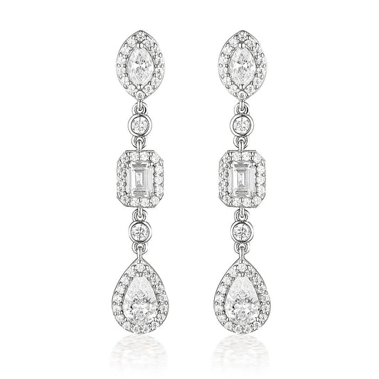 SUMMER SORBET PINA COLADA EARRINGS SILVER