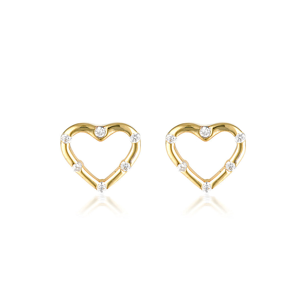 Georgini SUMMER SORBET VANILLA VINE EARRINGS SMALL SILVER