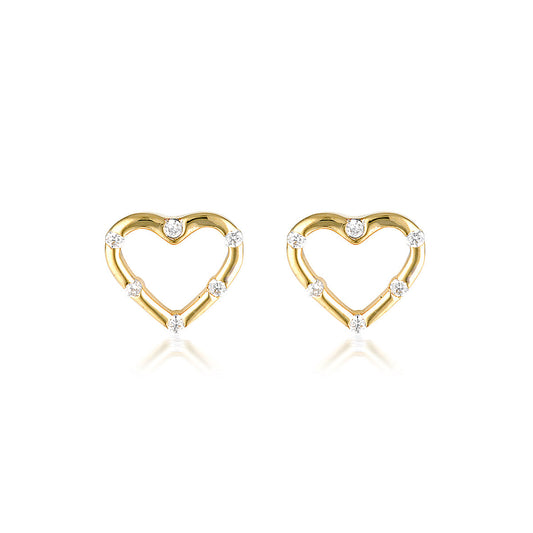 Georgini SUMMER SORBET VANILLA VINE EARRINGS SMALL SILVER