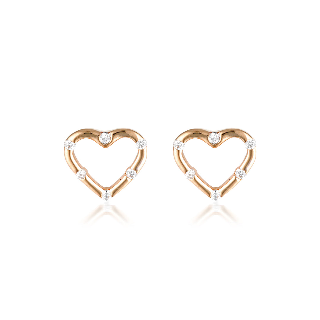 SUMMER SORBET CANDY CUPID EARRINGS ROSE GOLD