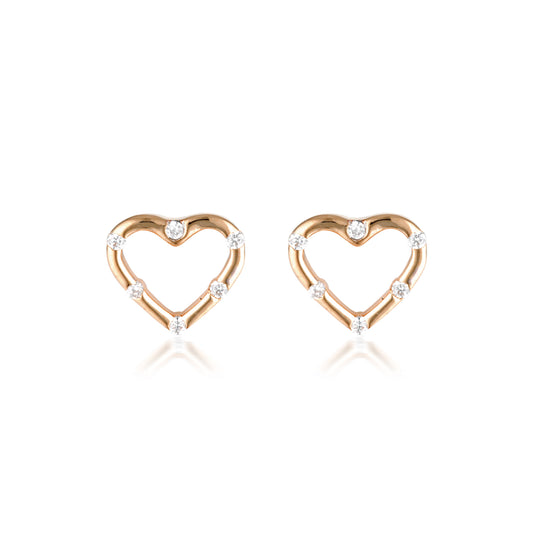 SUMMER SORBET CANDY CUPID EARRINGS ROSE GOLD