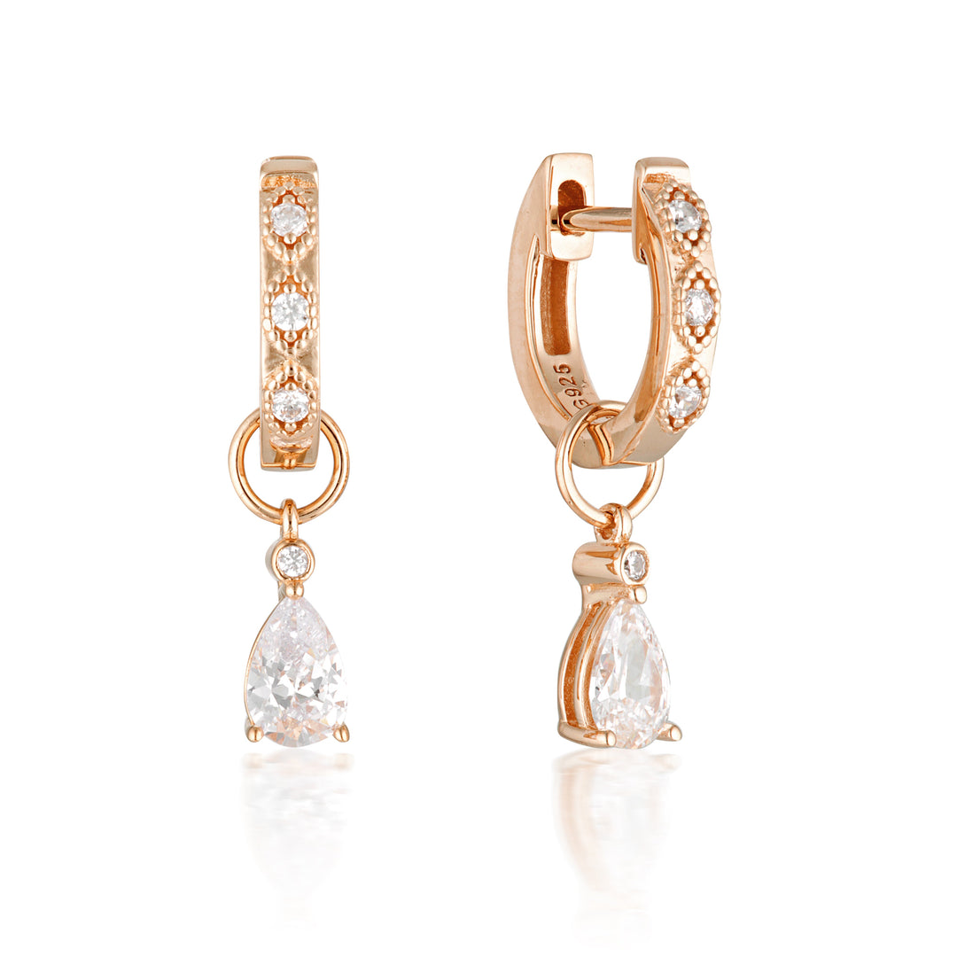 SUMMER SORBET SHERBERT SHIMMER EARRINGS ROSE GOLD