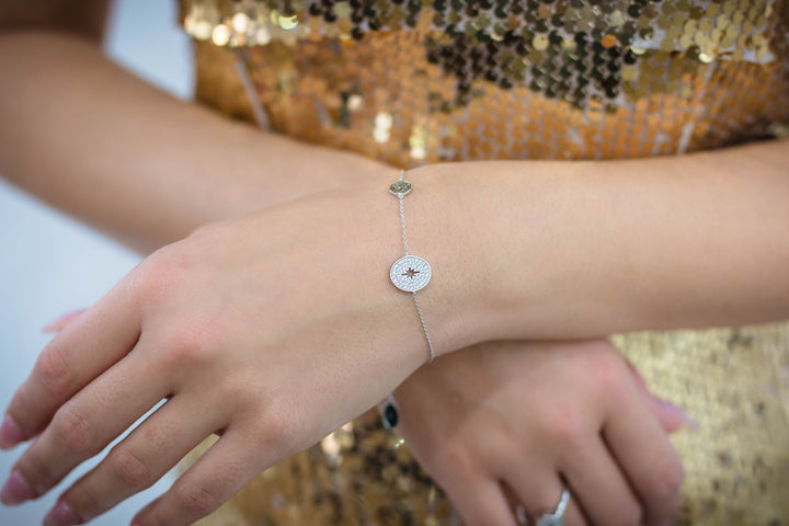A CHRISTMAS JOURNEY FOLLOW THE STAR BRACELET SILVER