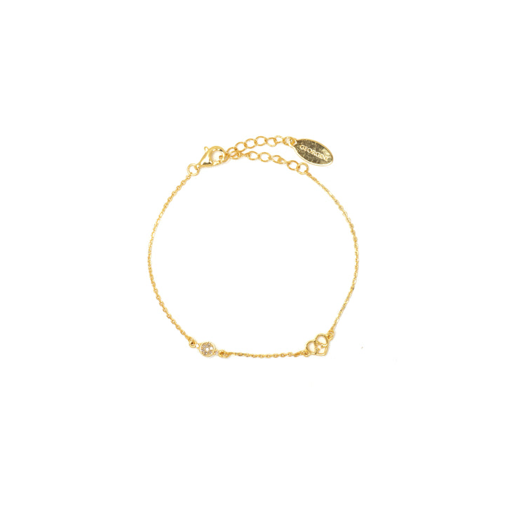 SEVEN NATURAL DIAMOND DOTTI BRACELET GOLD