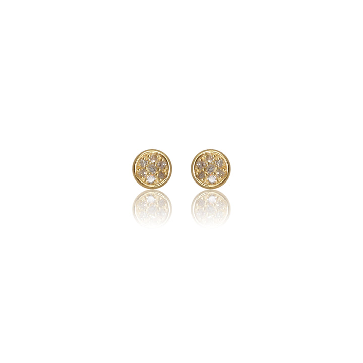 FOURTEEN NATURAL DIAMOND DOTTI EARRINGS GOLD