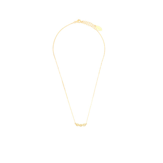 SIX NATURAL DIAMOND LINK PENDANT GOLD