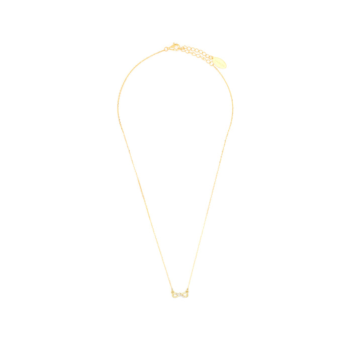 SEVEN NATURAL DIAMOND INFINITY PENDANT GOLD