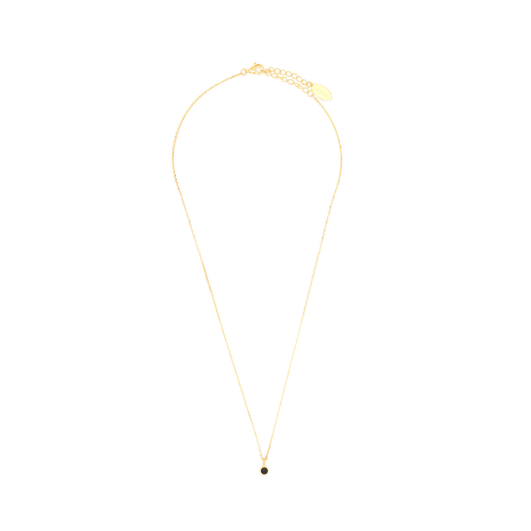 NATURAL SAPPHIRE AND DIAMOND SEPTEMBER PENDANT GOLD