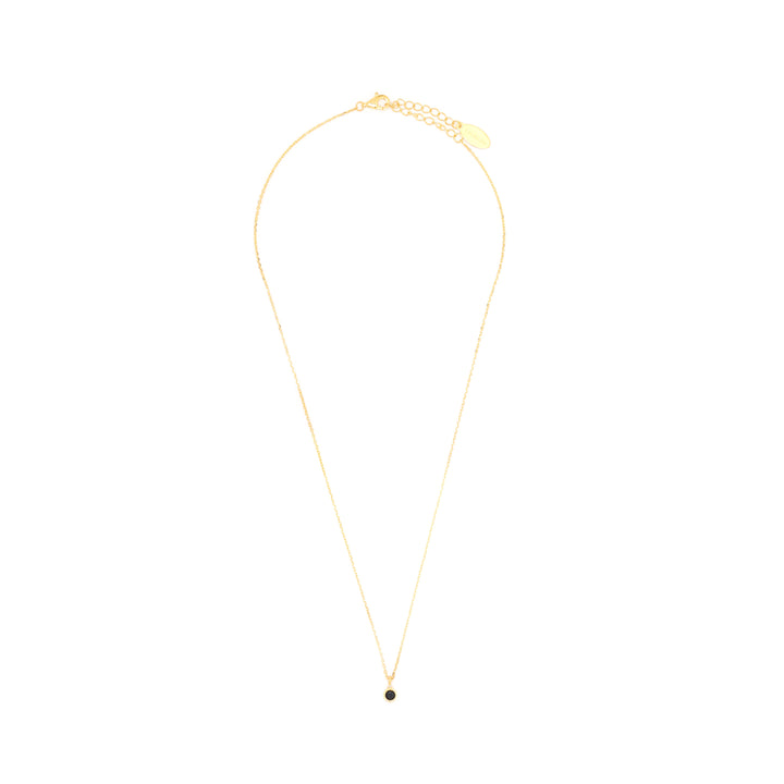 NATURAL SAPPHIRE AND DIAMOND SEPTEMBER PENDANT GOLD