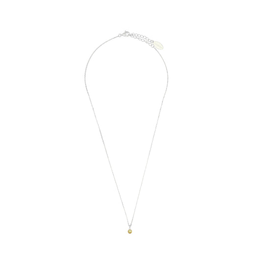 NATURAL PERIDOT AND DIAMOND AUGUST PENDANT SILVER