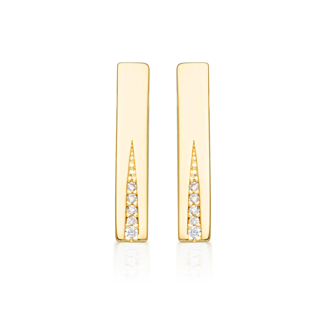 GEORGINI THE LAYERED EDIT GILDED EARRINGS GOLD