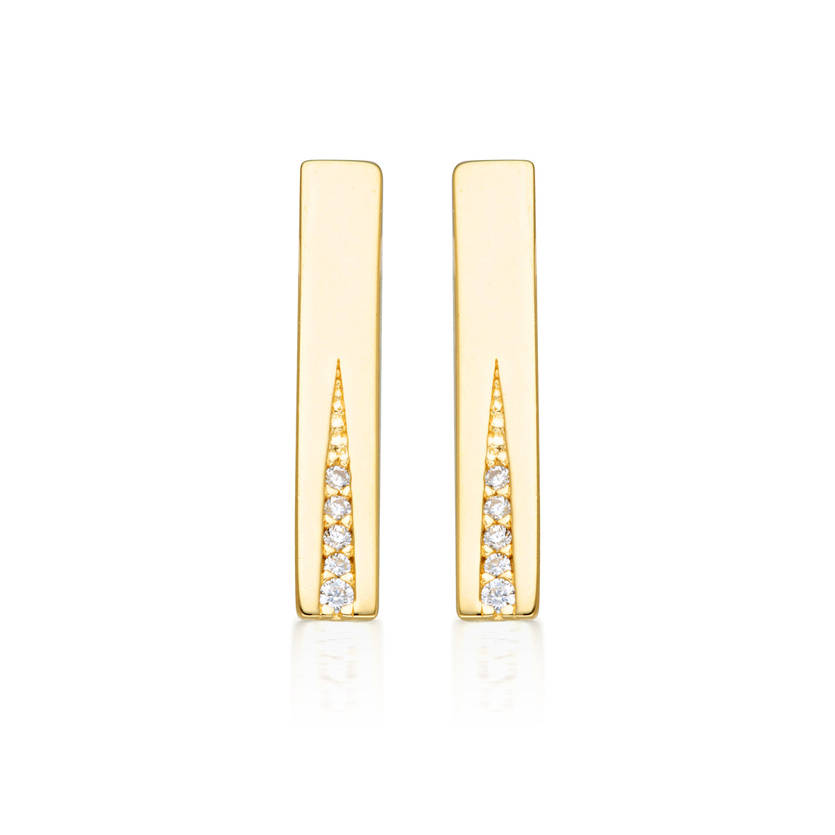 GEORGINI THE LAYERED EDIT GILDED EARRINGS GOLD
