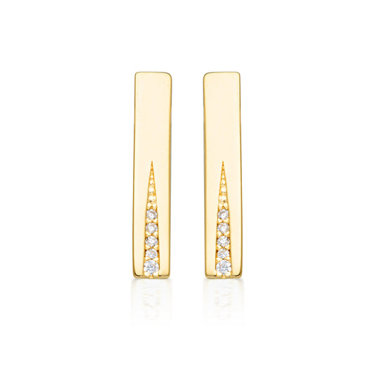 GEORGINI THE LAYERED EDIT GILDED EARRINGS GOLD