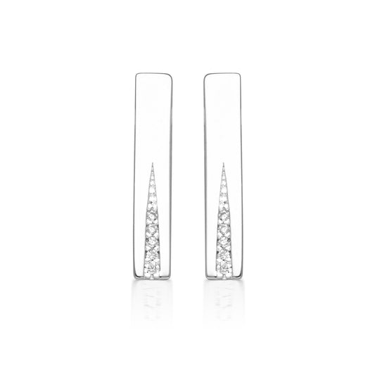 GEORGINI THE LAYERED EDIT GILDED EARRINGS SILVER
