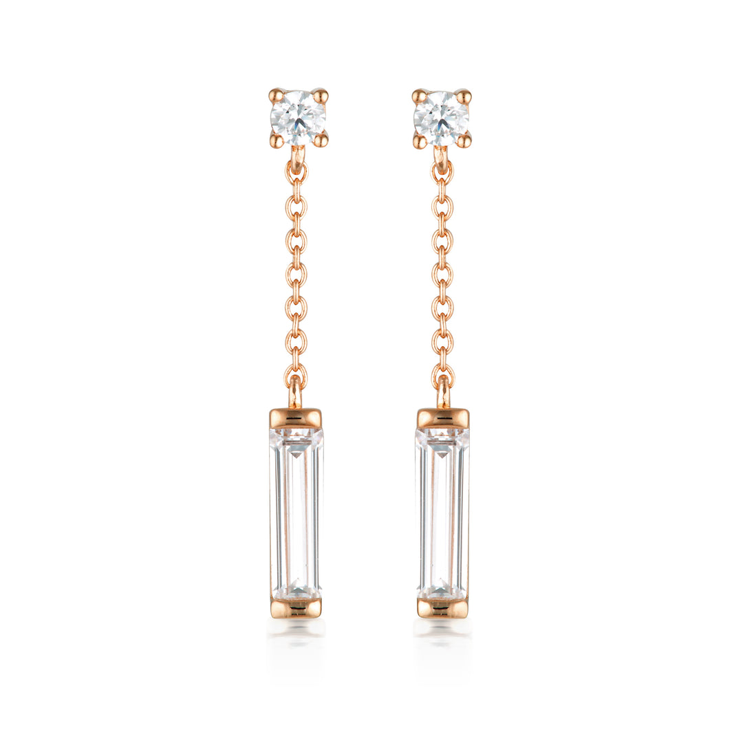 GEORGINI THE LAYETED EDIT TLIETA EARRING ROSE GOLD