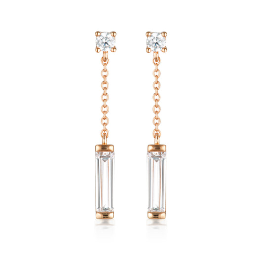 GEORGINI THE LAYETED EDIT TLIETA EARRING ROSE GOLD