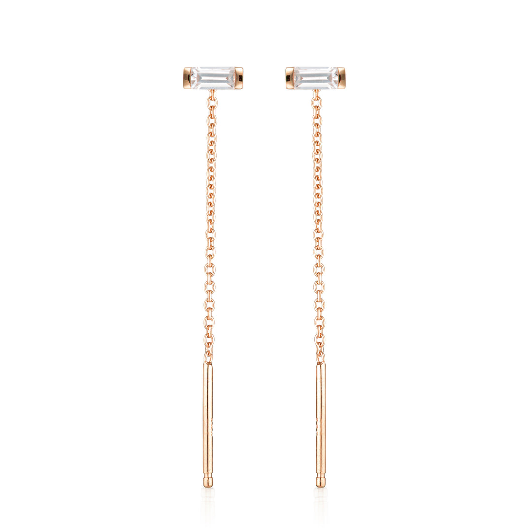 GEORGINI THE LAYERED EDIT TATU EARRING ROSE GOLD