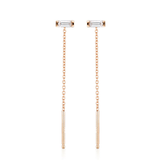 GEORGINI THE LAYERED EDIT TATU EARRING ROSE GOLD