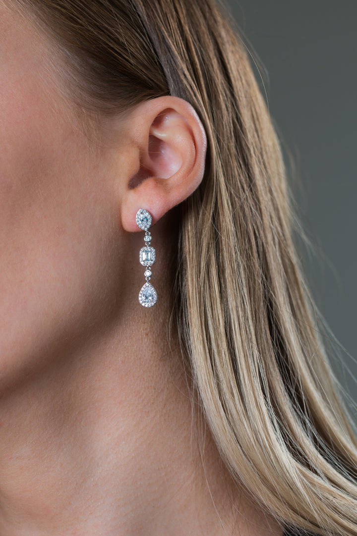 SUMMER SORBET PINA COLADA EARRINGS SILVER