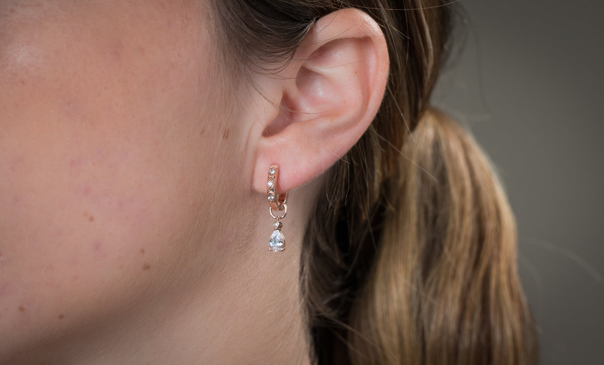 SUMMER SORBET SHERBERT SHIMMER EARRINGS ROSE GOLD
