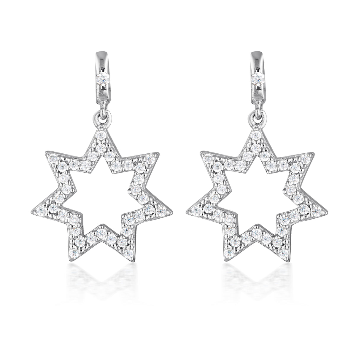 STAR EARRINGS SILVER
