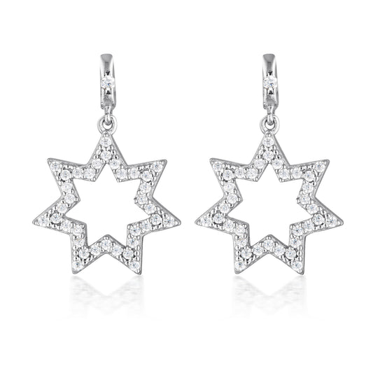 STAR EARRINGS SILVER